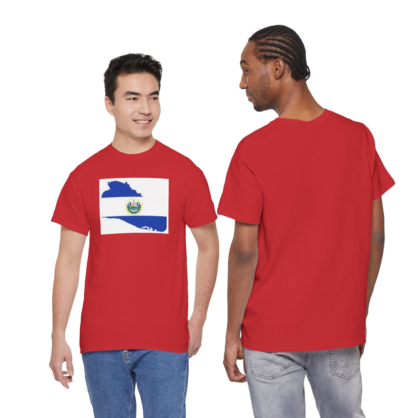 Unisex Heavy Cotton Tee -- el Salvador flag and map