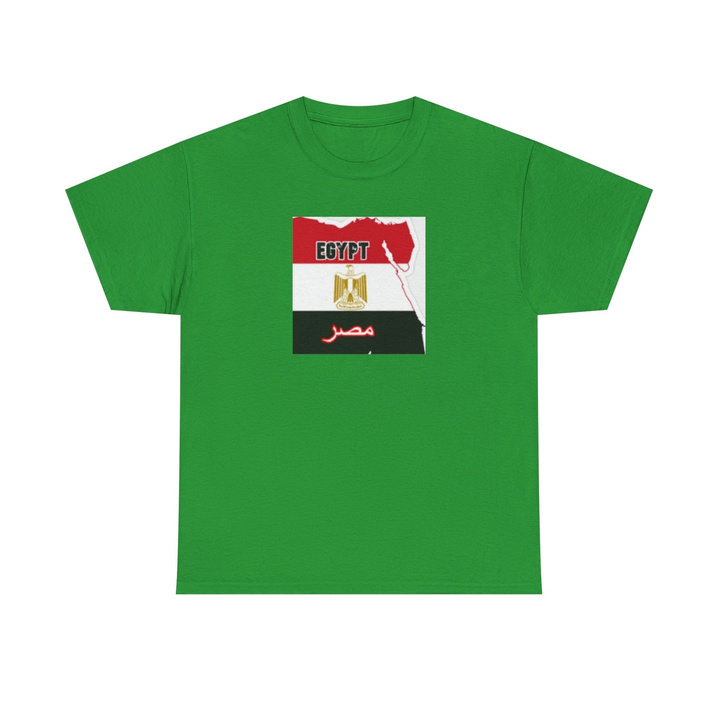 Unisex Heavy Cotton Tee -- Egypt flag and map