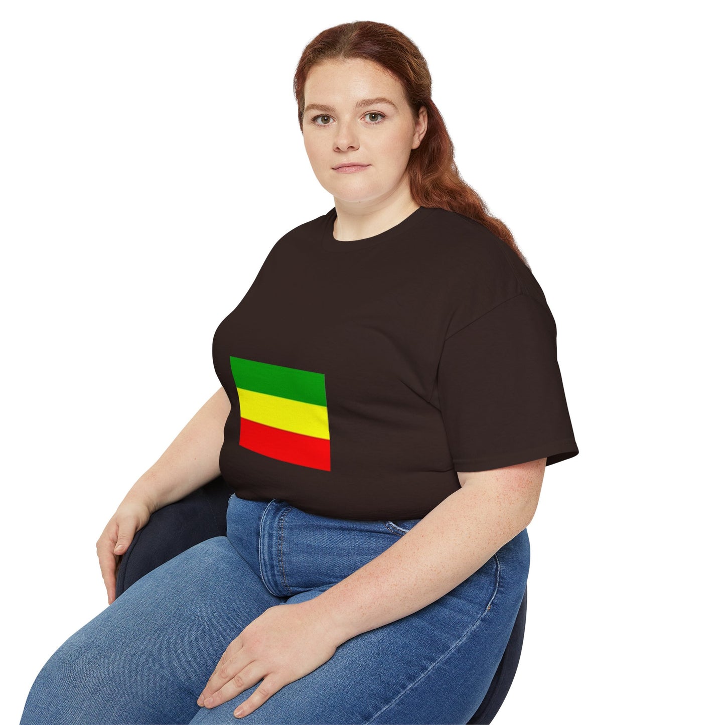 Unisex Ultra Cotton Tee - Ethiopan Flag no star