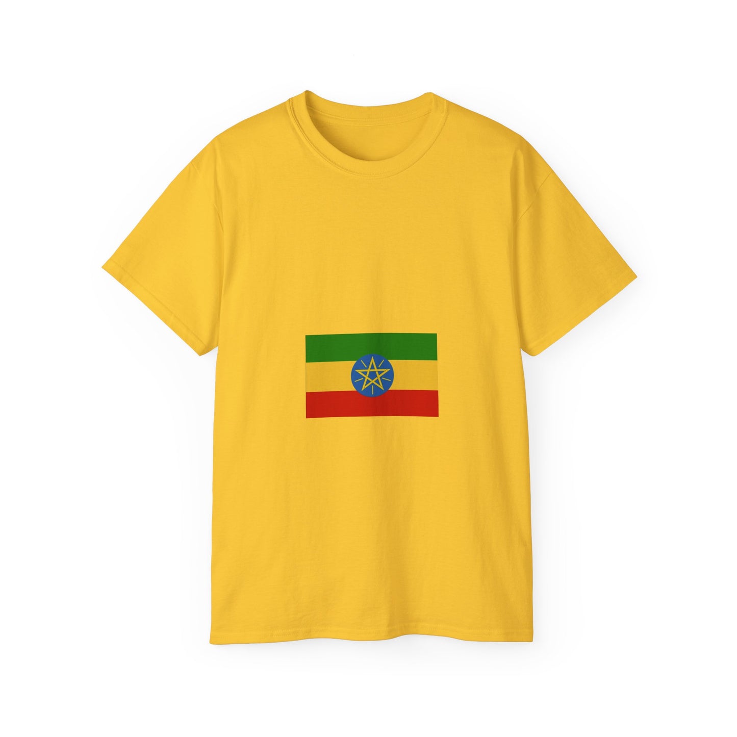 Unisex Ultra Cotton Tee -- Ethiopian Federal Flag Tshirt