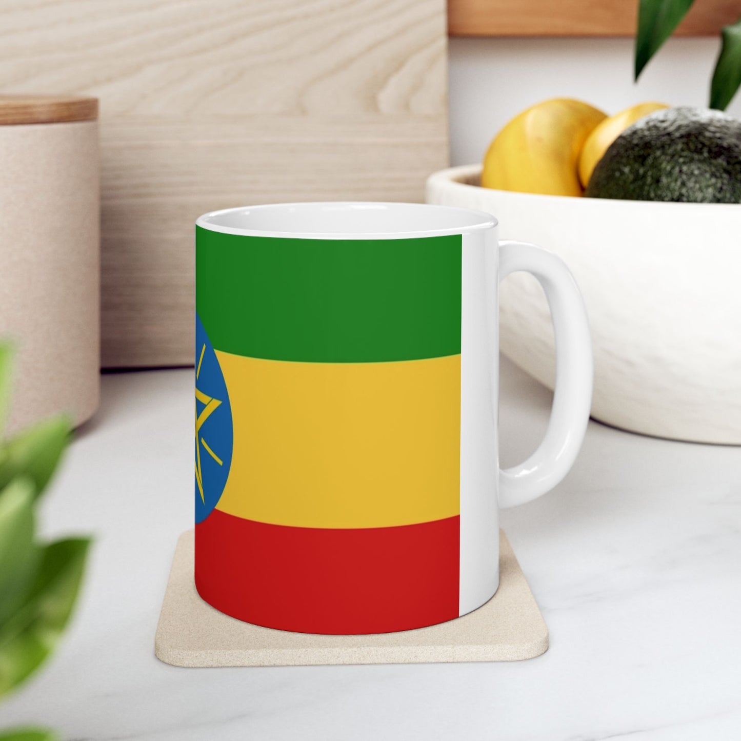 Ceramic Mug 11oz ZZ -- Ethiopian Federl Flag