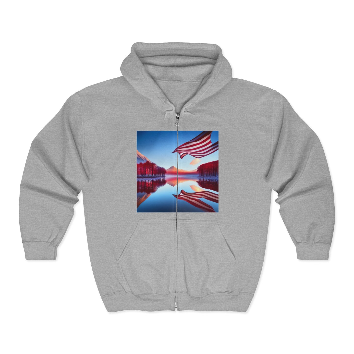 Unisex Heavy Blend™ Full Zip Hooded Sweatshirt ,-- USA