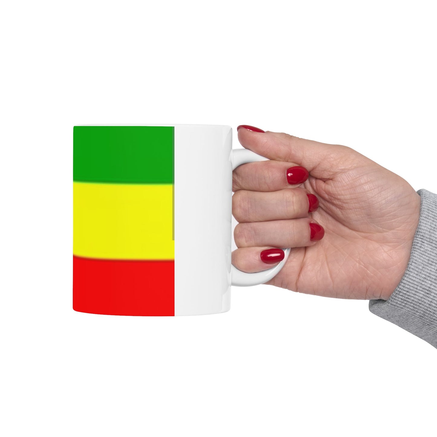 Ceramic Mug 11oz -- Ethiopan Flag no Star