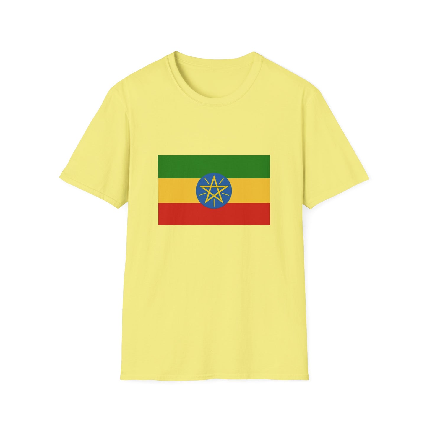 Unisex Softstyle T-Shirt -- Ethiopia Federal Flag