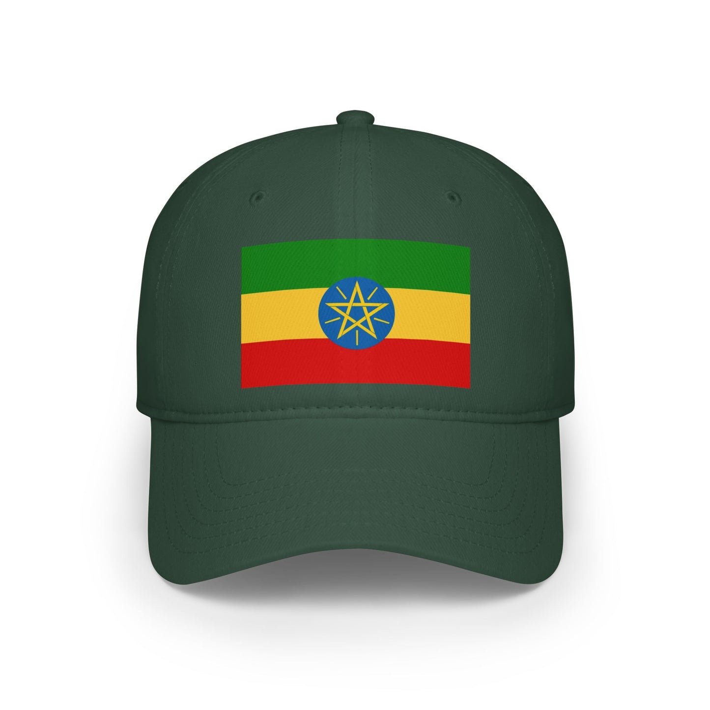 Low Profile Baseball Cap -- Ethiopian Federal Flag
