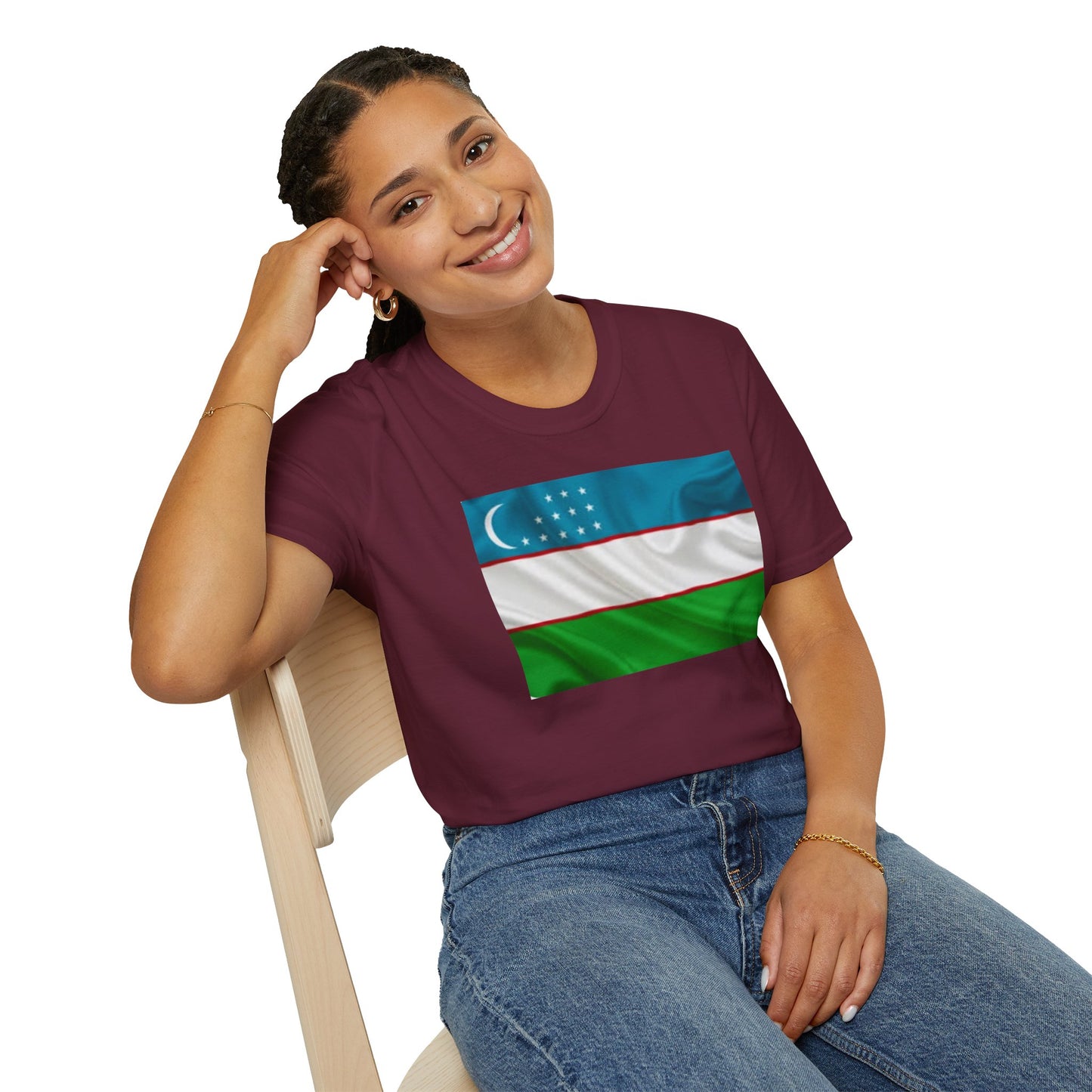 Unisex Softstyle T-Shirt -- Uzbekistan