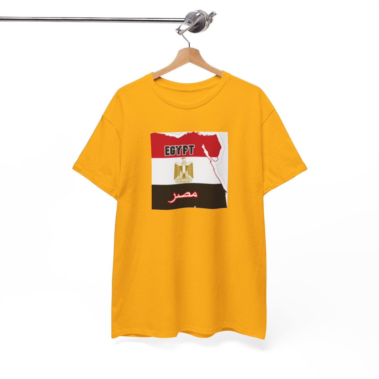 Unisex Heavy Cotton Tee -- Egypt flag and map