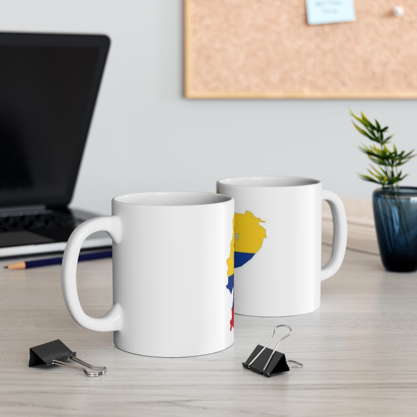 Mug 11oz Ecuador flag and map