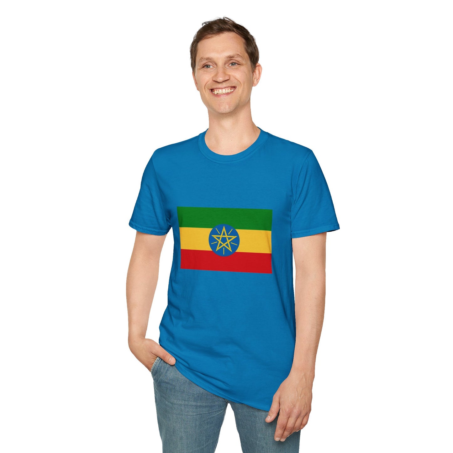 Unisex Softstyle T-Shirt -- Ethiopia Federal Flag
