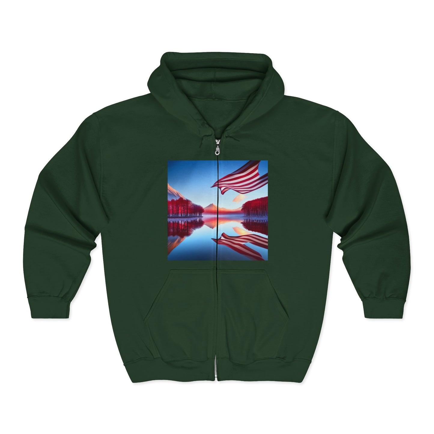 Unisex Heavy Blend™ Full Zip Hooded Sweatshirt ,-- USA