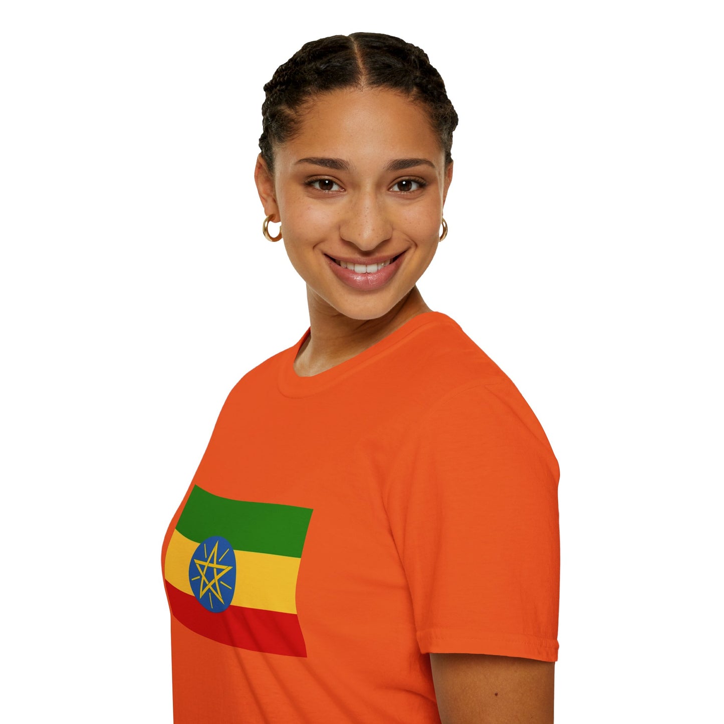 Unisex Softstyle T-Shirt -- Ethiopia Federal Flag