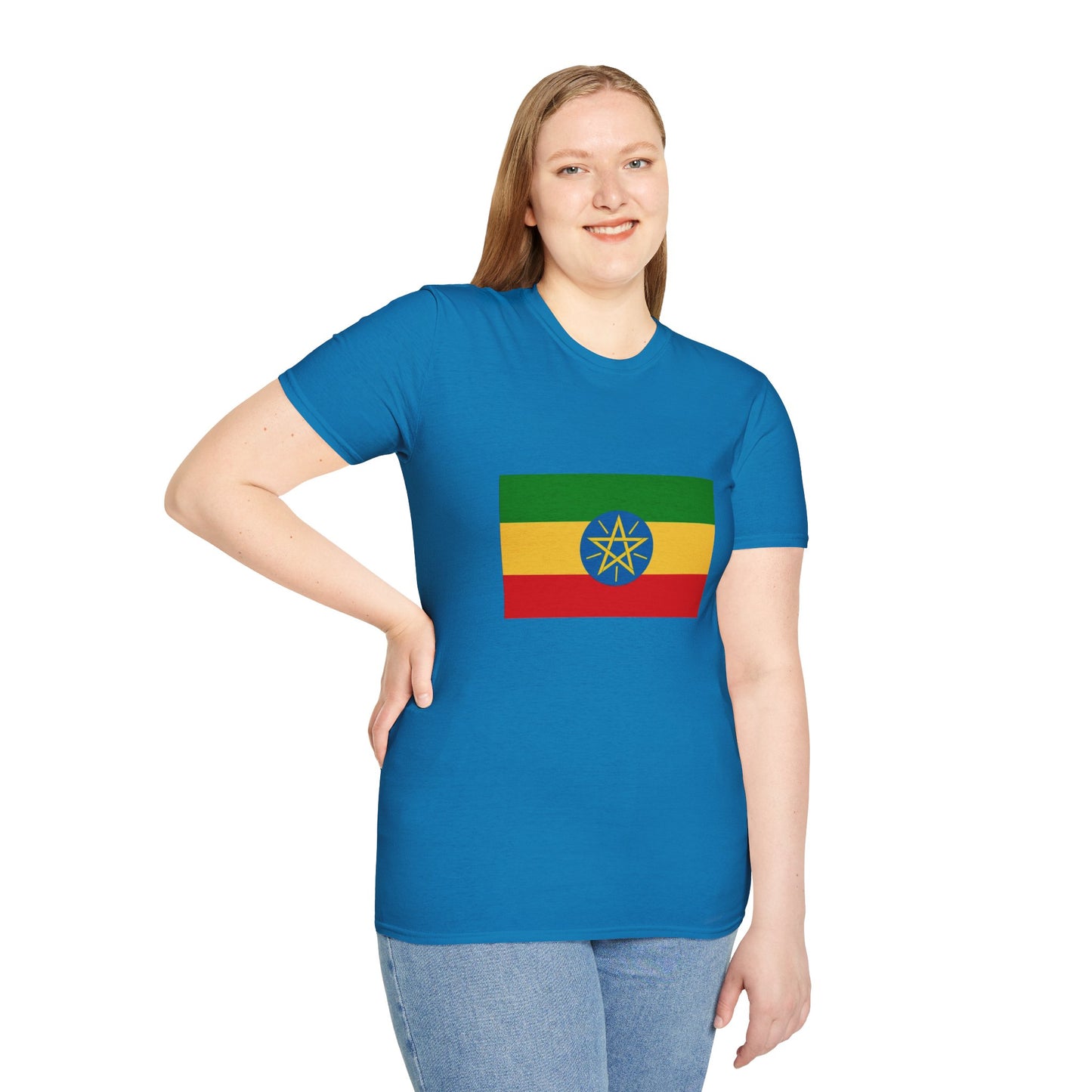 Unisex Softstyle T-Shirt -- Ethiopia Federal Flag