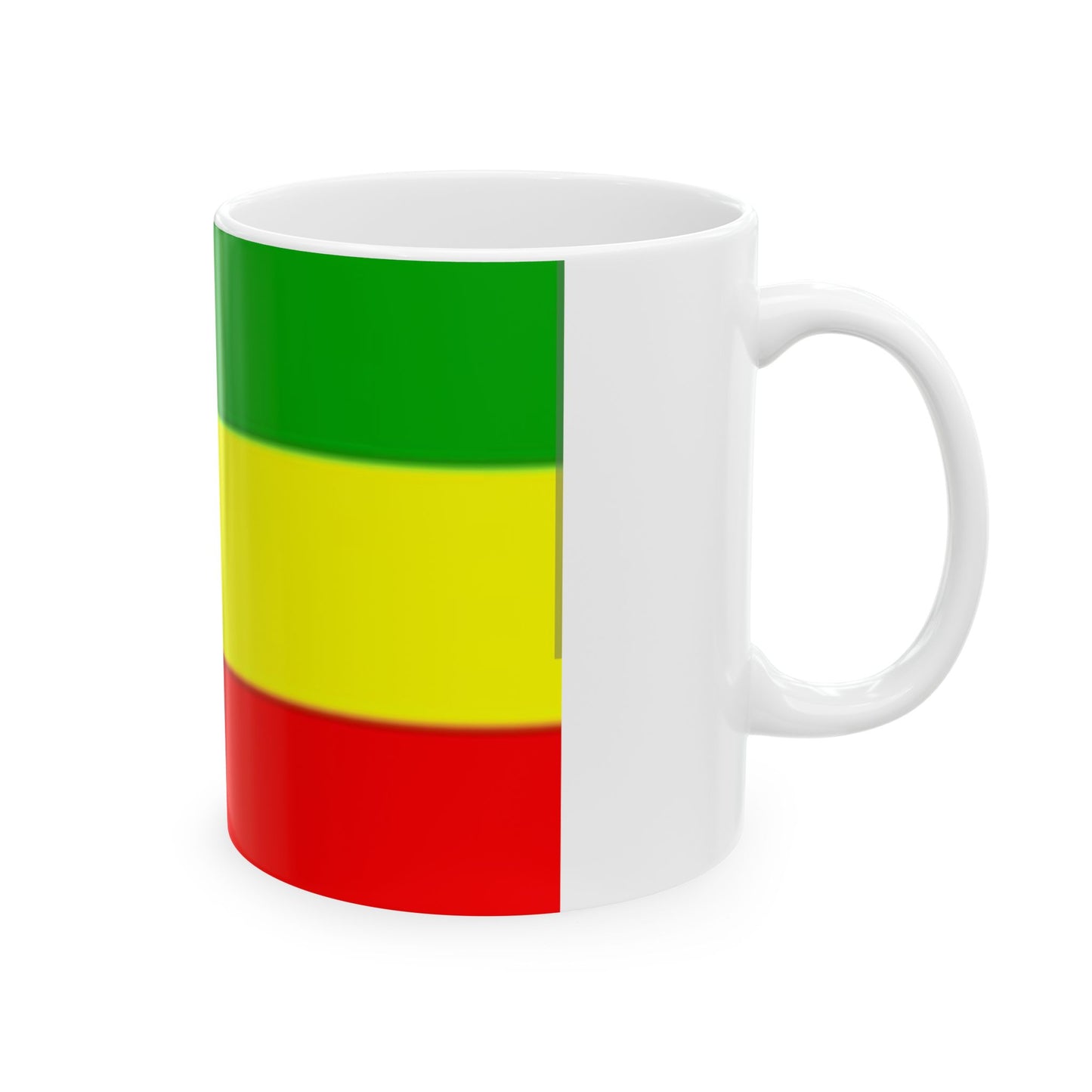 Ceramic Mug 11oz -- Ethiopan Flag no Star