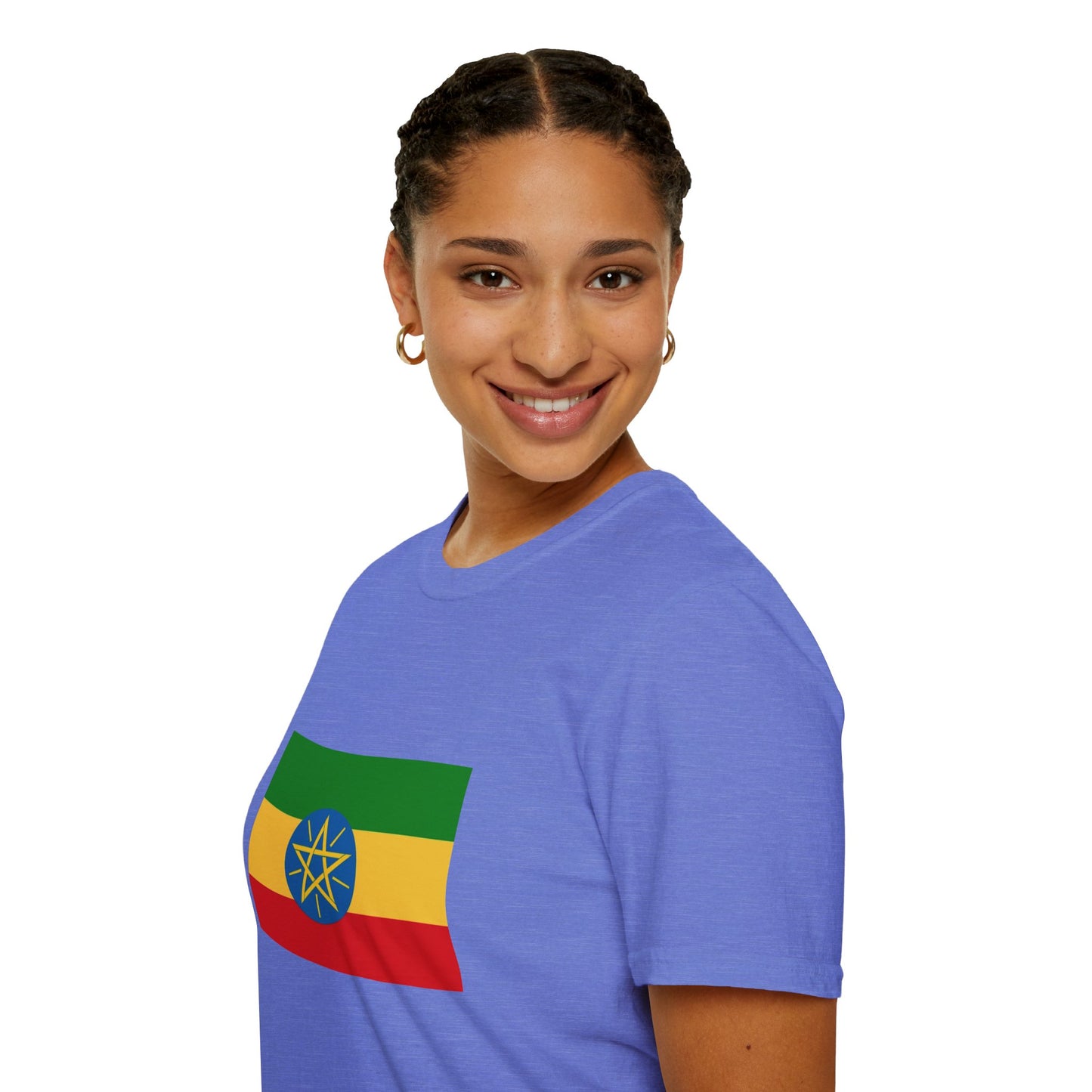 Unisex Softstyle T-Shirt -- Ethiopia Federal Flag