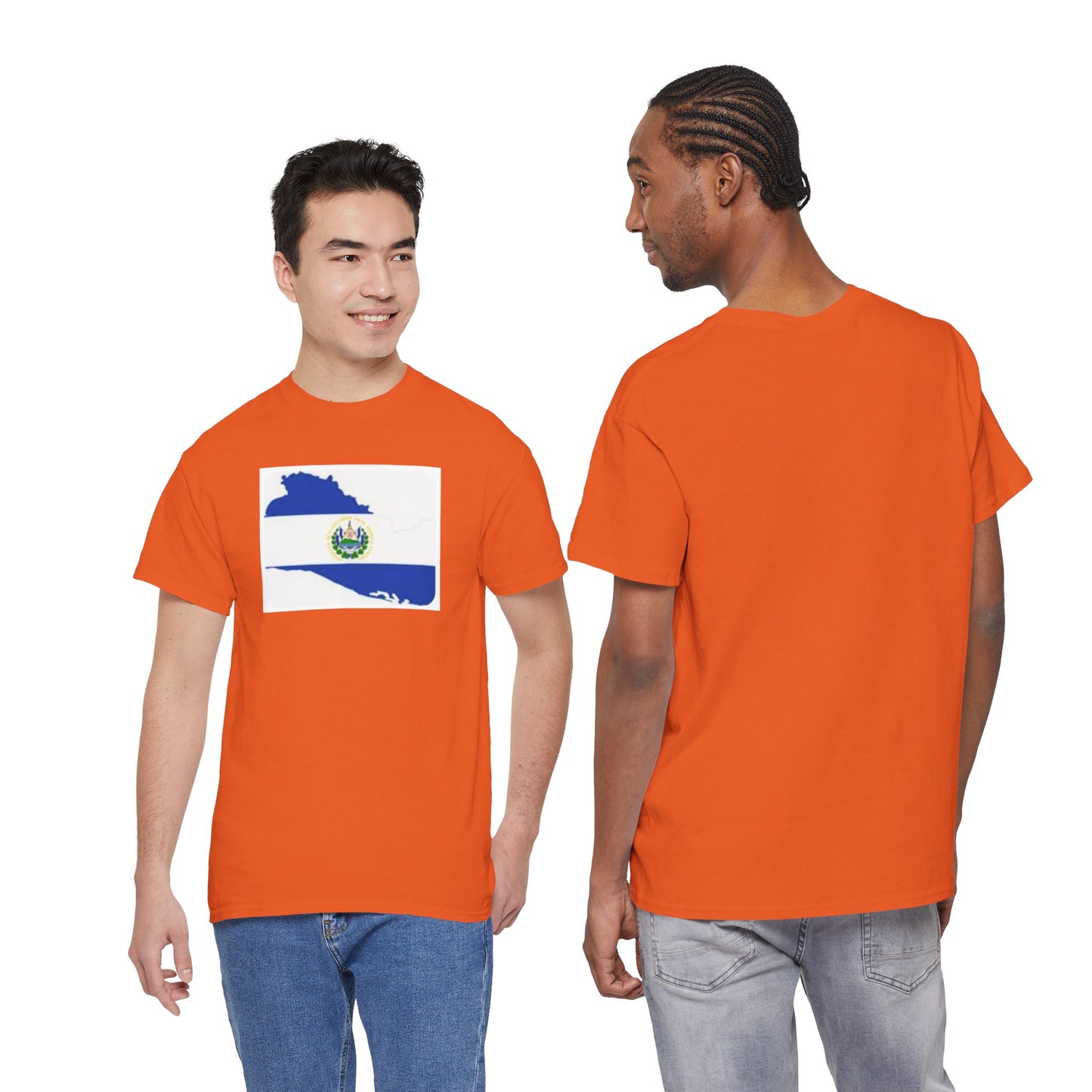 Unisex Heavy Cotton Tee -- el Salvador flag and map