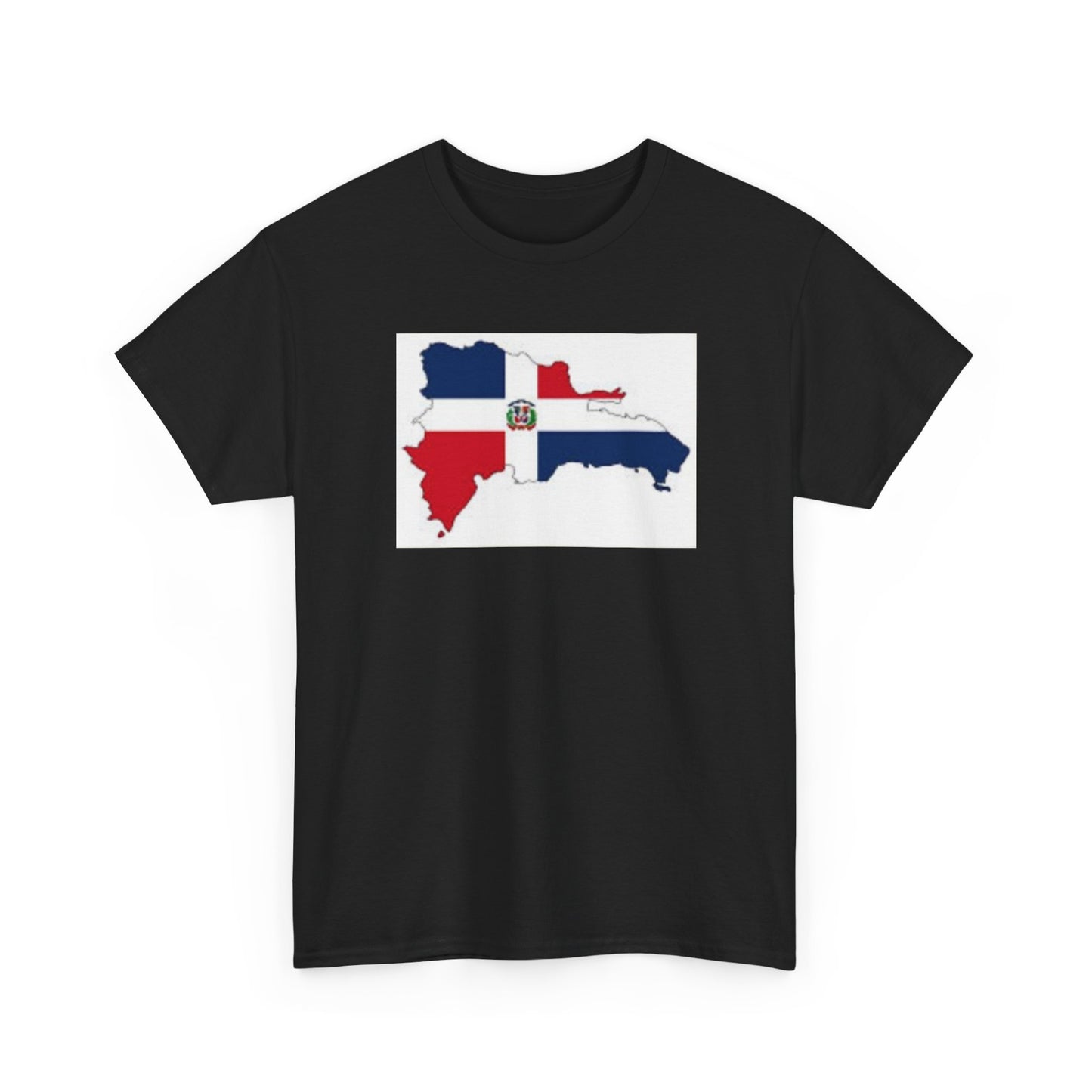 Unisex Heavy Cotton Tee -- Dominican Republic flag and map