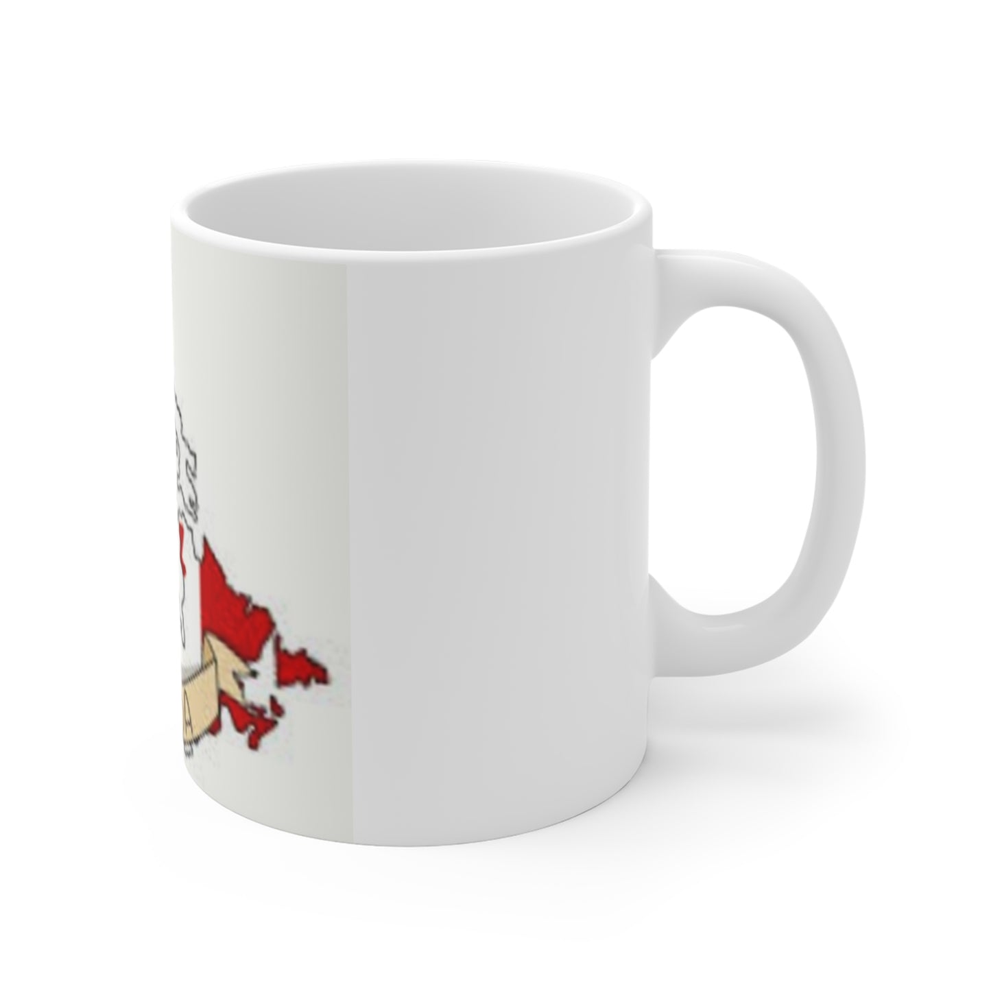 Mug 11oz -- Canada map and flag