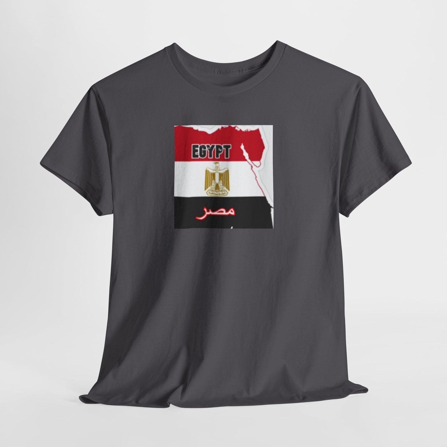 Unisex Heavy Cotton Tee -- Egypt flag and map