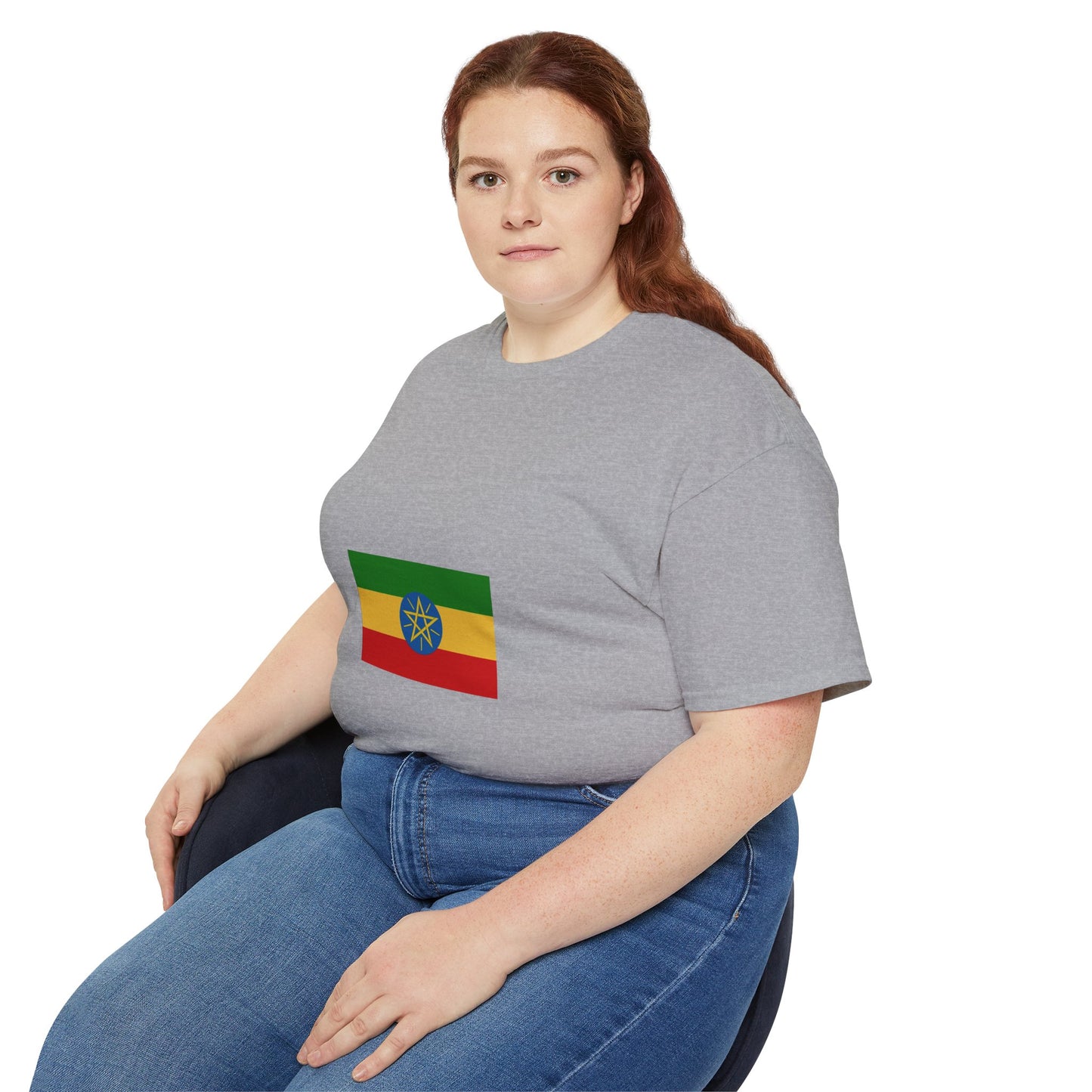 Unisex Ultra Cotton Tee -- Ethiopian Federal Flag Tshirt