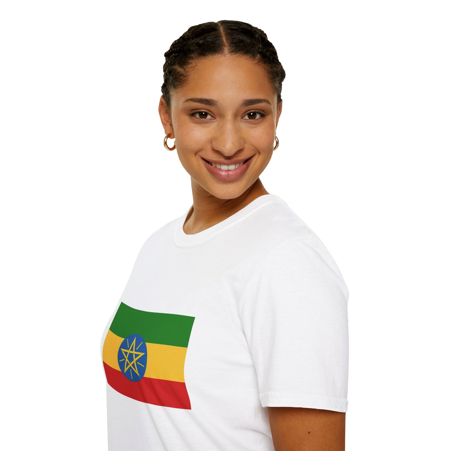 Unisex Softstyle T-Shirt -- Ethiopia Federal Flag