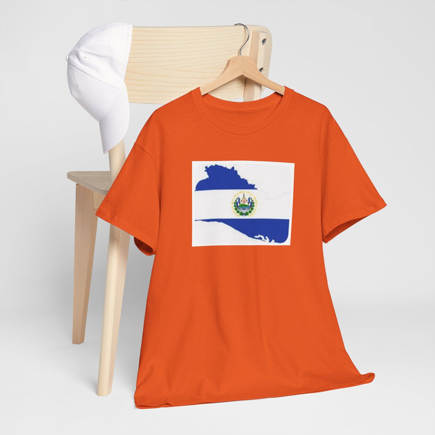 Unisex Heavy Cotton Tee -- el Salvador flag and map