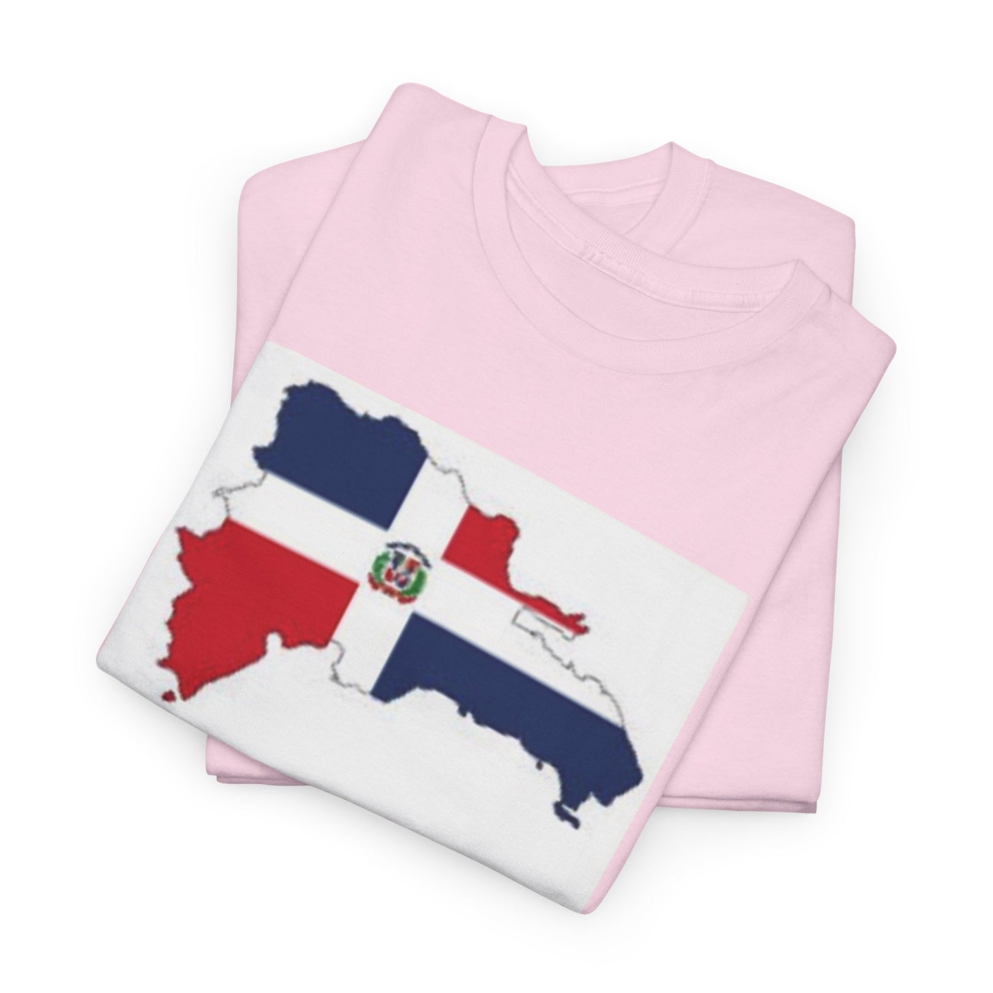 Unisex Heavy Cotton Tee -- Dominican Republic flag and map