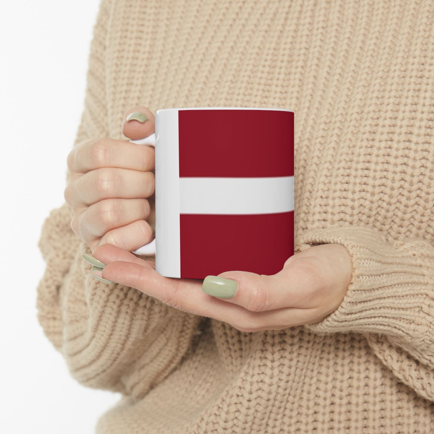 Ceramic Mug 11oz -- Latvia