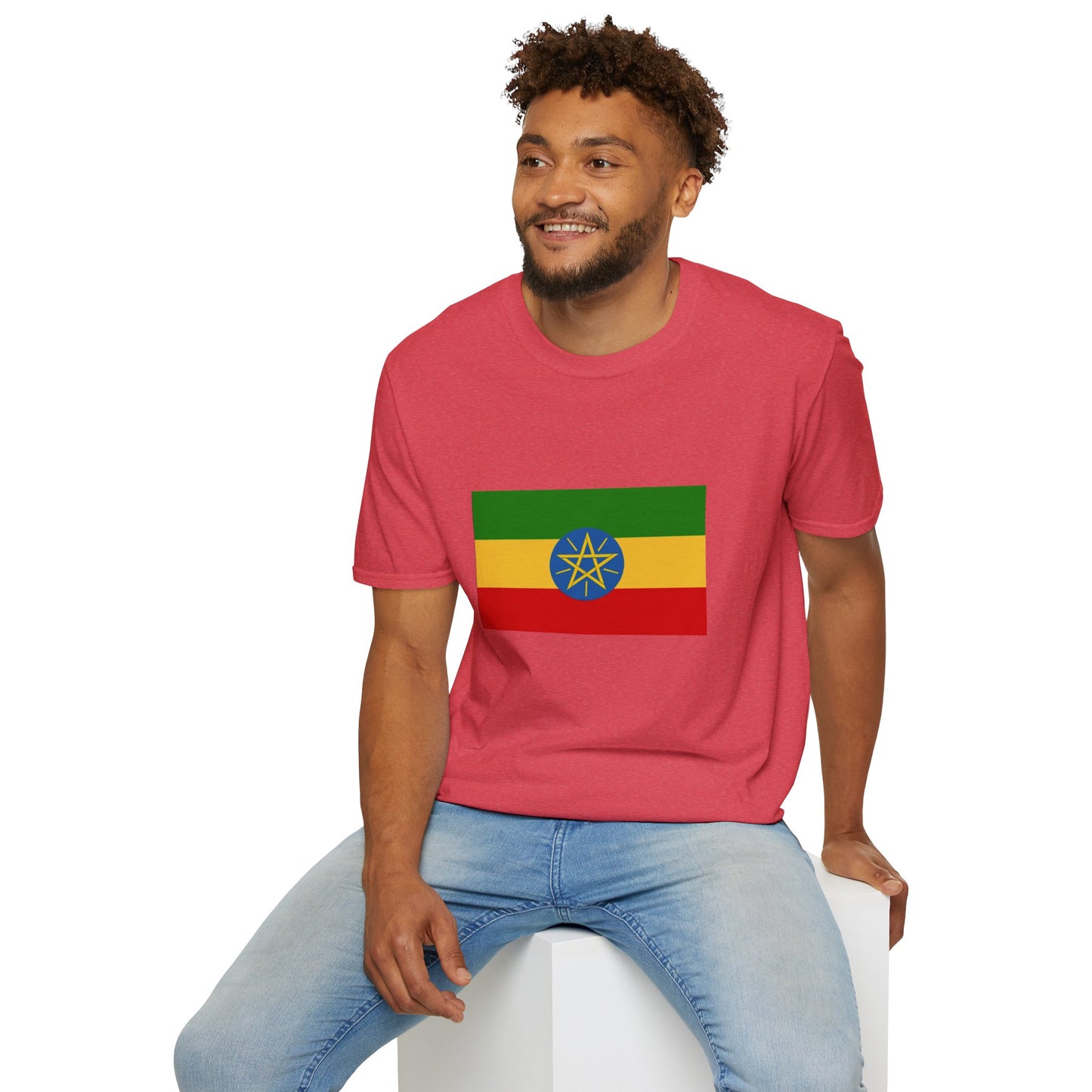 Unisex Softstyle T-Shirt -- Ethiopia Federal Flag