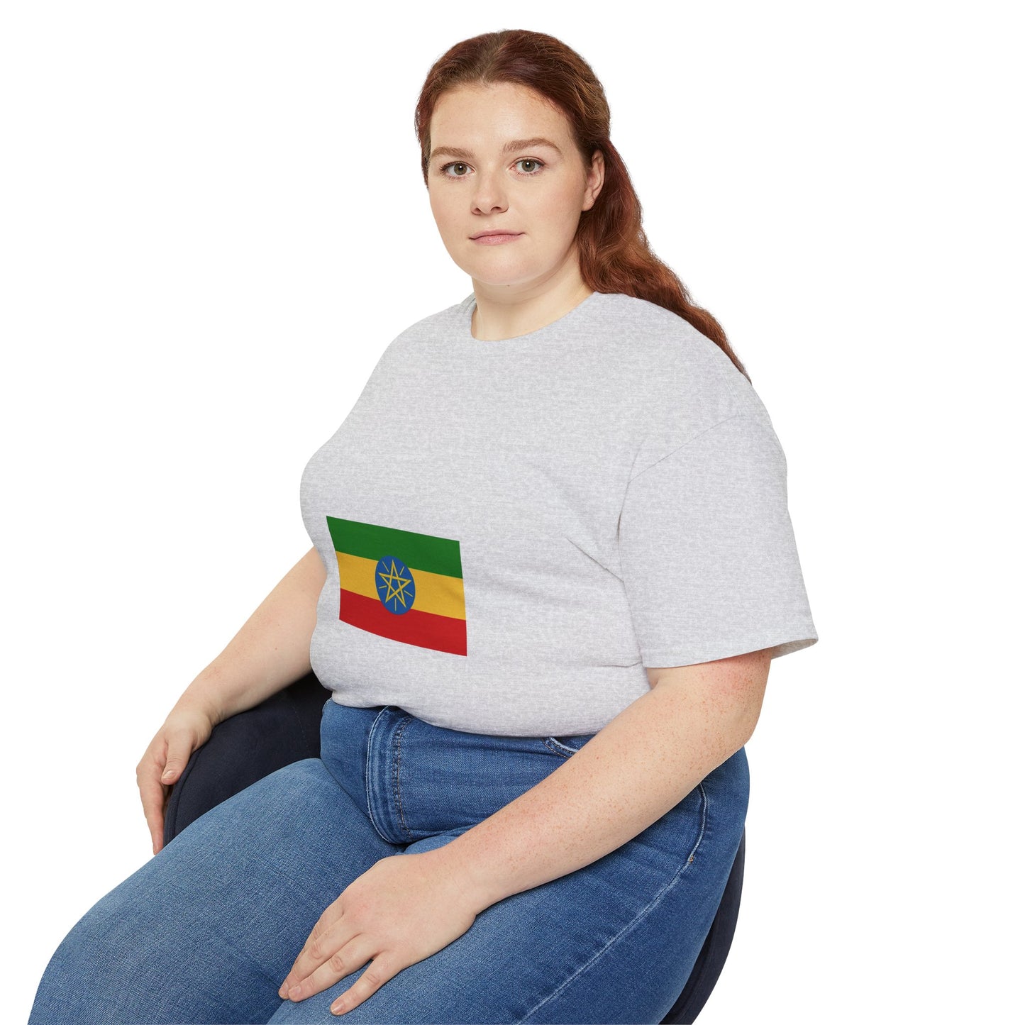 Unisex Ultra Cotton Tee -- Ethiopian Federal Flag Tshirt