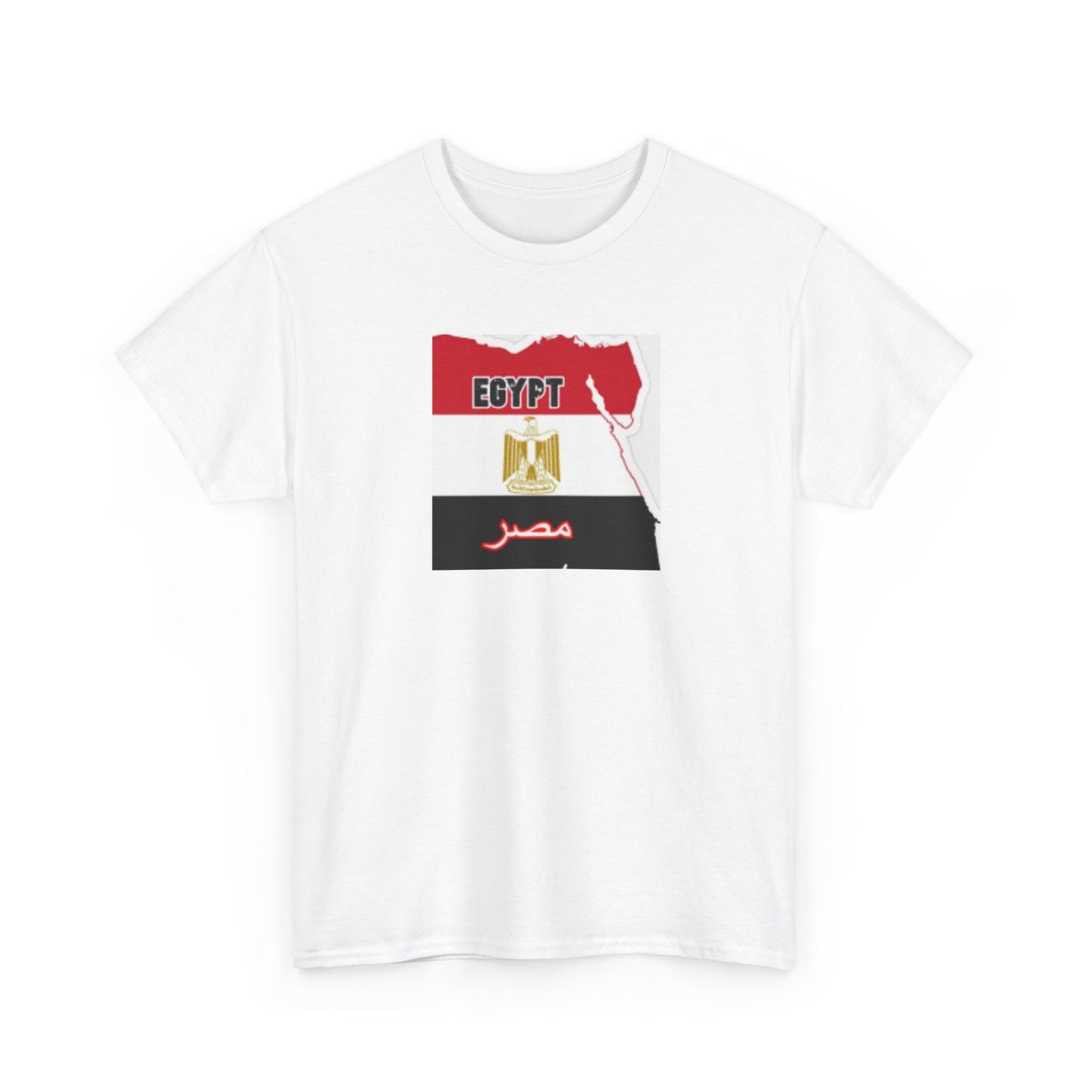 Unisex Heavy Cotton Tee -- Egypt flag and map