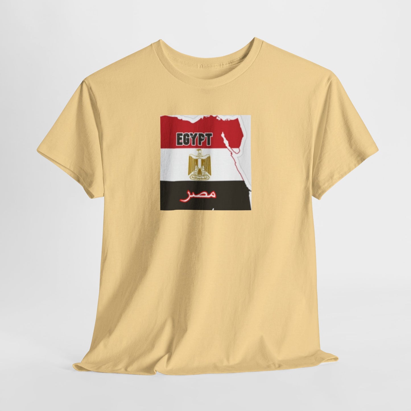 Unisex Heavy Cotton Tee -- Egypt flag and map