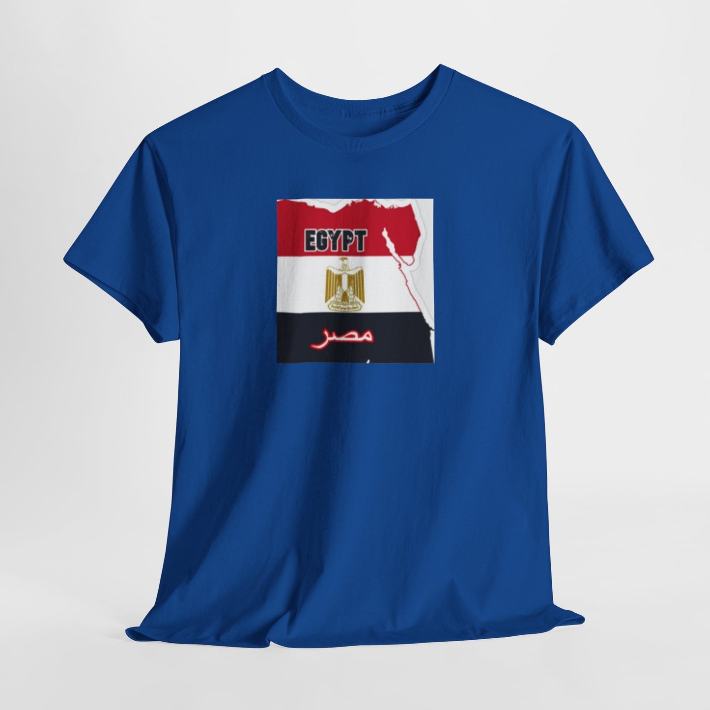Unisex Heavy Cotton Tee -- Egypt flag and map