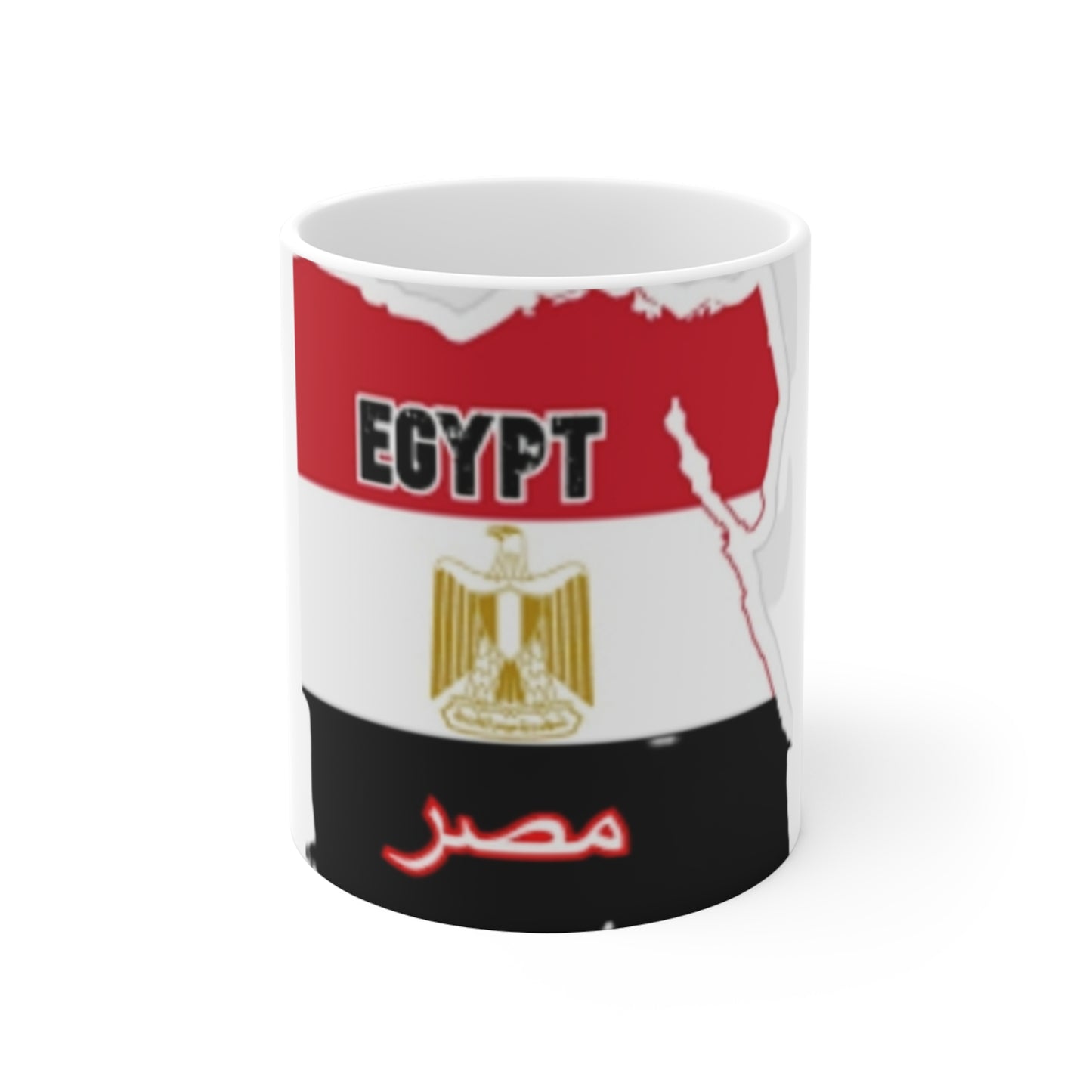 Mug 11oz -- Egypt flag and map