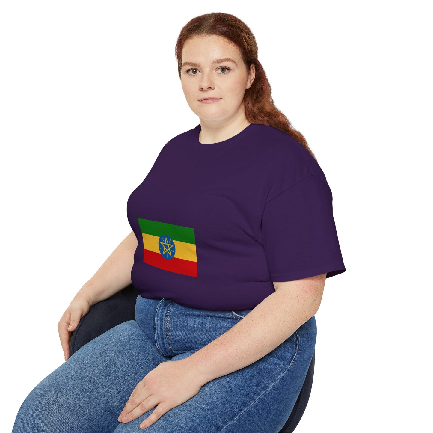 Unisex Ultra Cotton Tee -- Ethiopian Federal Flag Tshirt