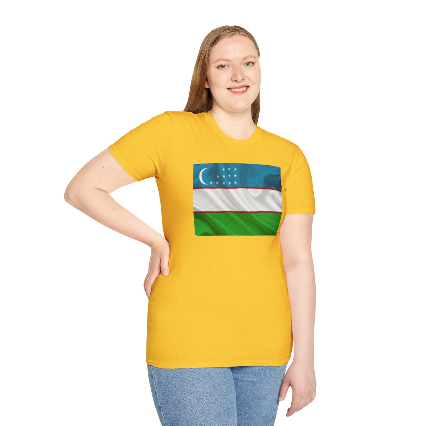 Unisex Softstyle T-Shirt -- Uzbekistan