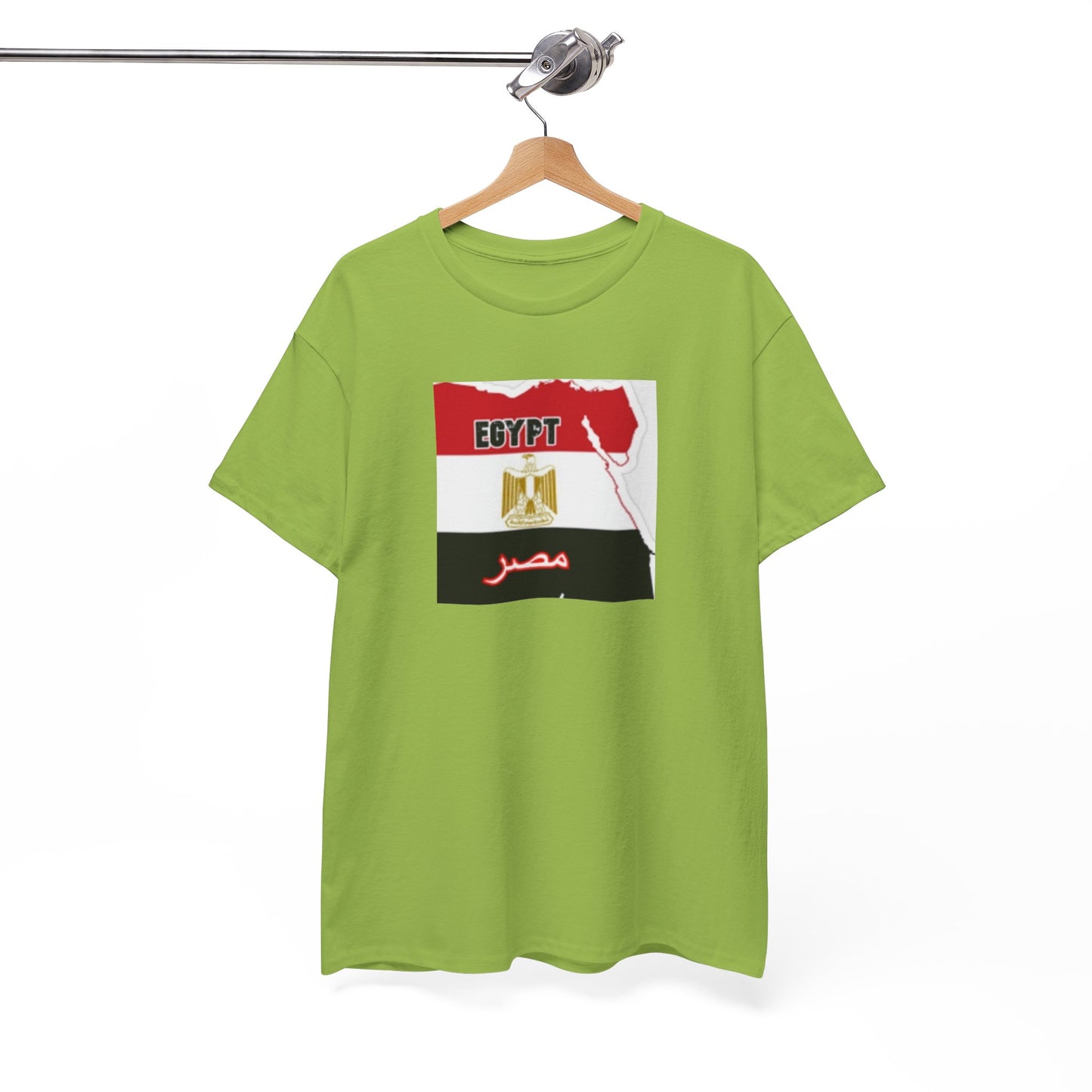 Unisex Heavy Cotton Tee -- Egypt flag and map