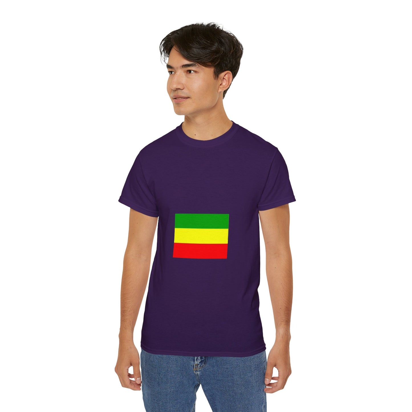 Unisex Ultra Cotton Tee - Ethiopan Flag no star