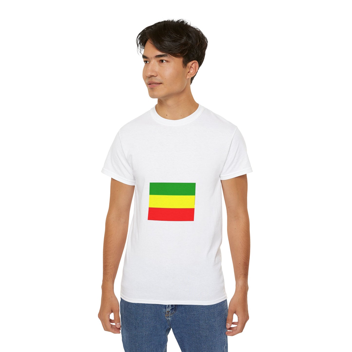 Unisex Ultra Cotton Tee - Ethiopan Flag no star