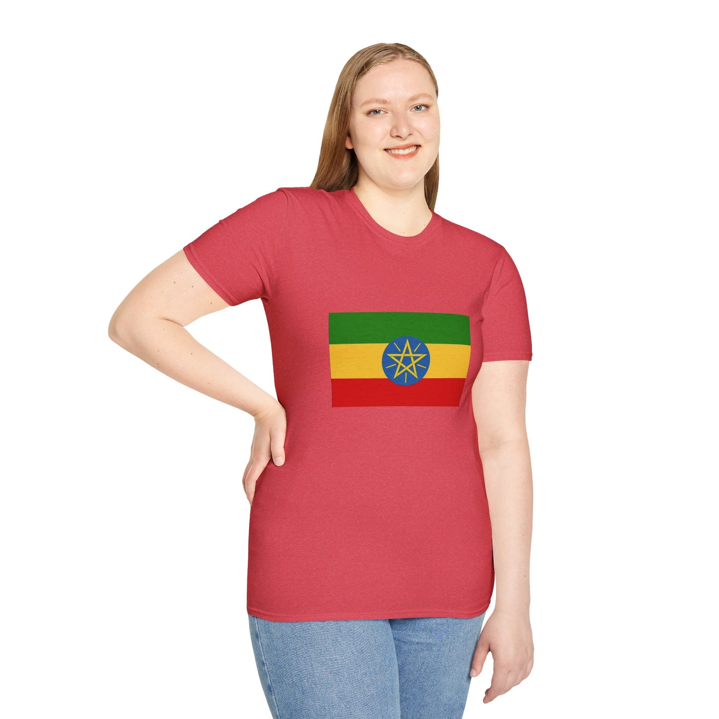 Unisex Softstyle T-Shirt -- Ethiopia Federal Flag