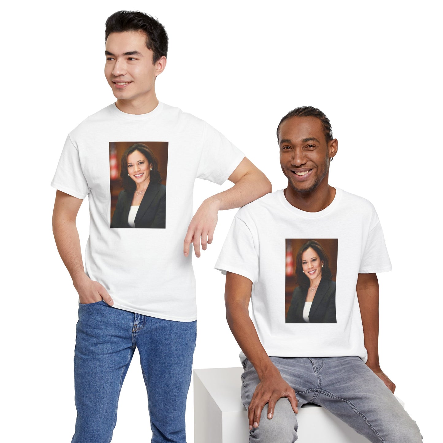Unisex Heavy Cotton Tee -- Kamala Harris 2024