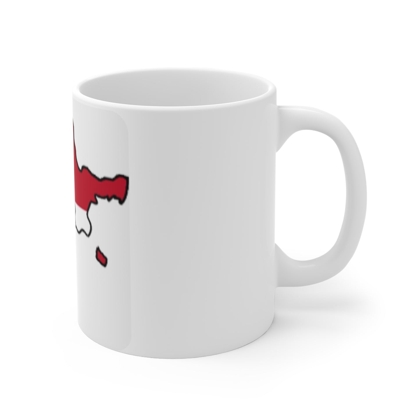 Mug 11oz -- Denmark flag and map