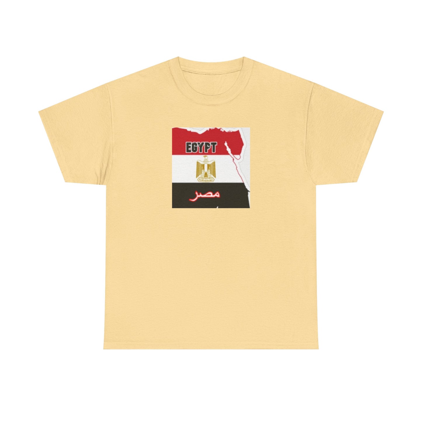 Unisex Heavy Cotton Tee -- Egypt flag and map