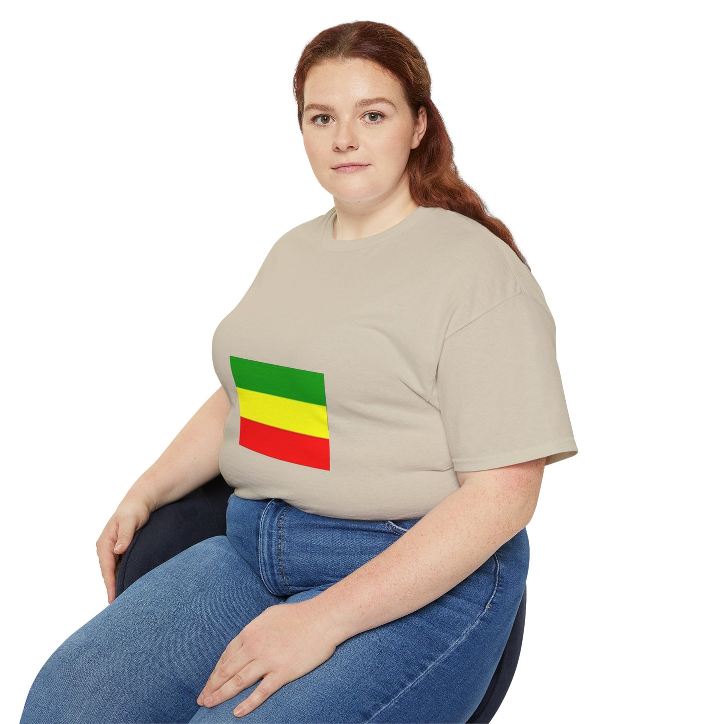 Unisex Ultra Cotton Tee - Ethiopan Flag no star