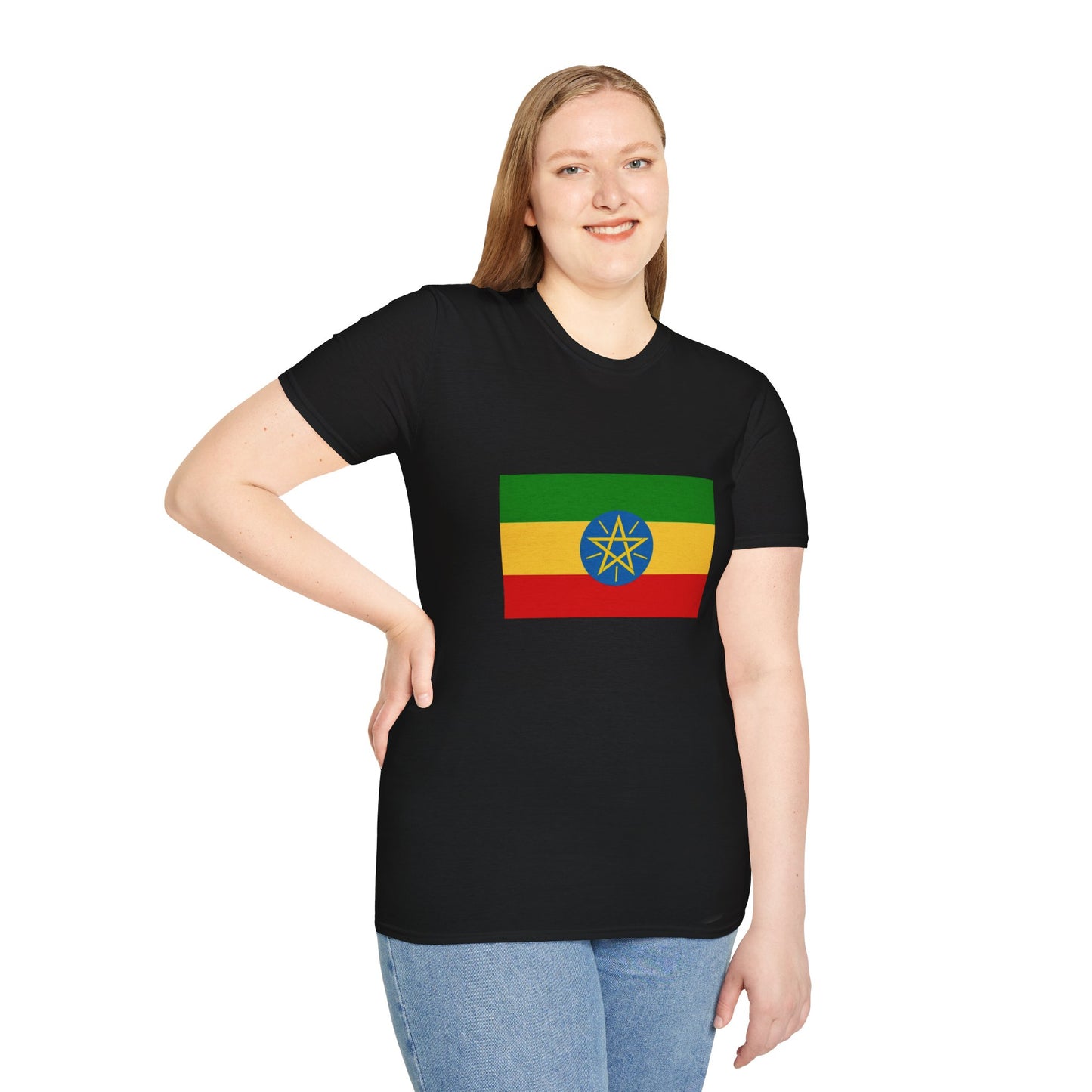 Unisex Softstyle T-Shirt -- Ethiopia Federal Flag