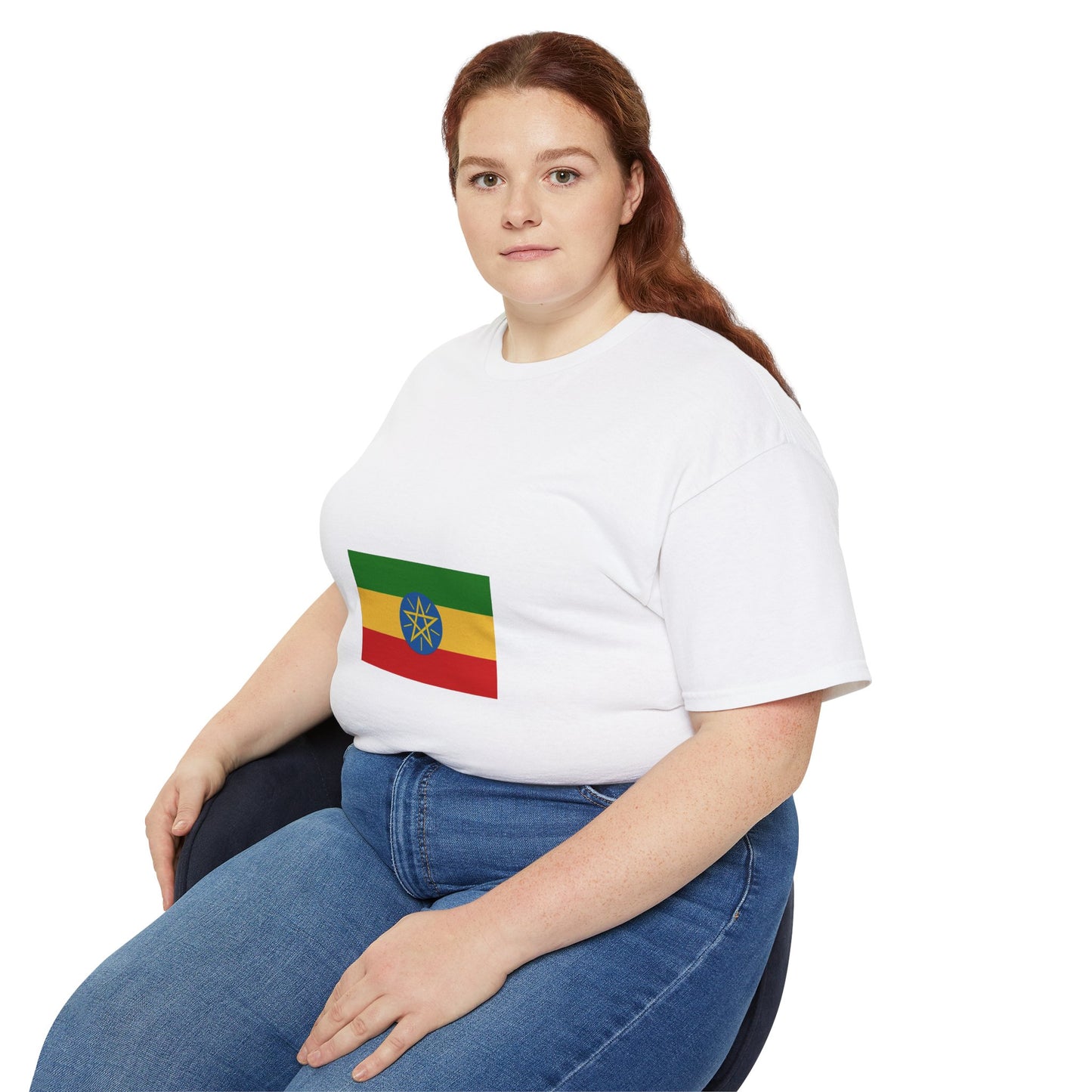 Unisex Ultra Cotton Tee -- Ethiopian Federal Flag Tshirt