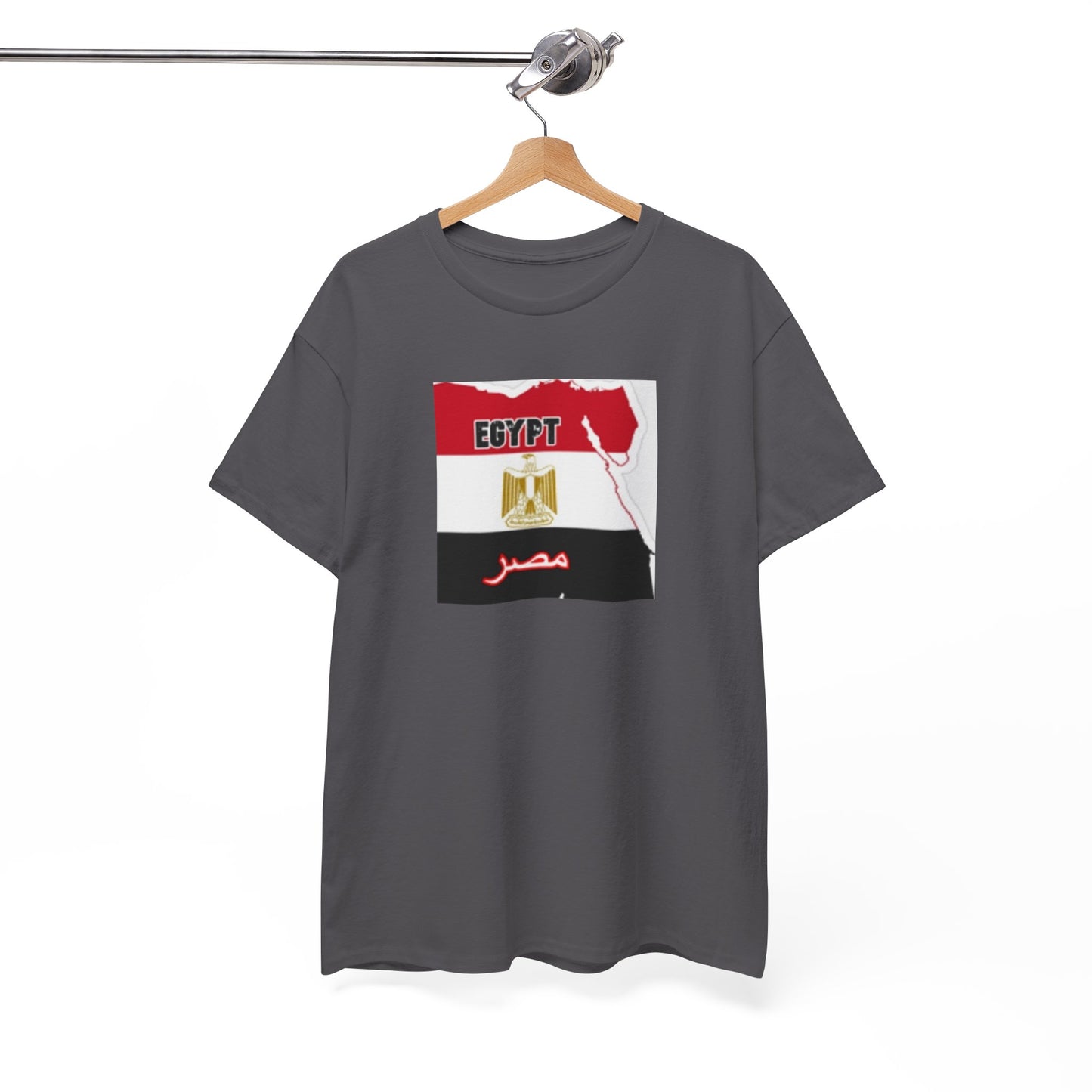 Unisex Heavy Cotton Tee -- Egypt flag and map