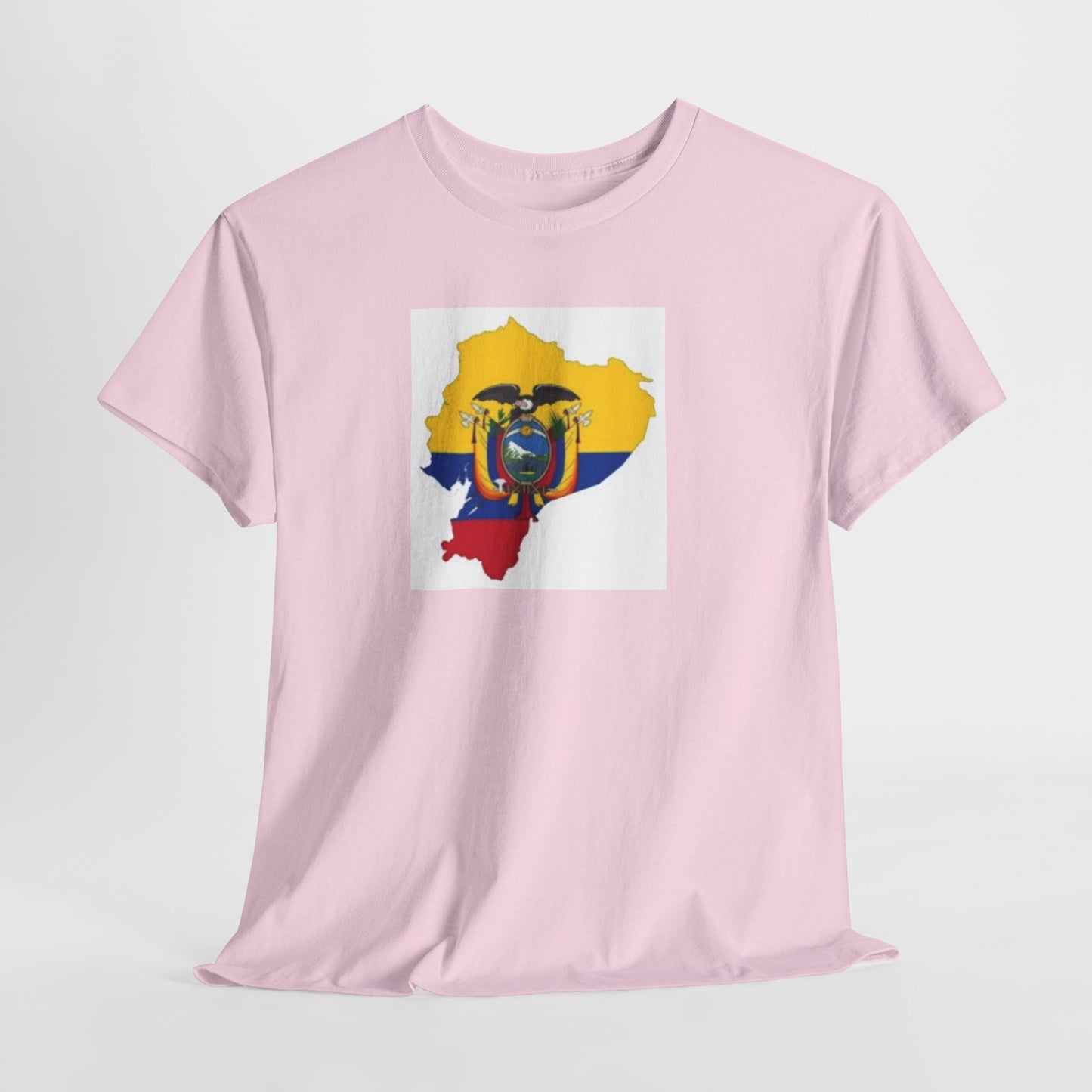 Unisex Heavy Cotton Tee -- Ecuador flag and map