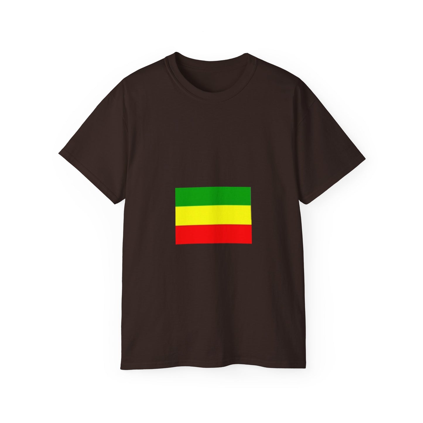 Unisex Ultra Cotton Tee - Ethiopan Flag no star