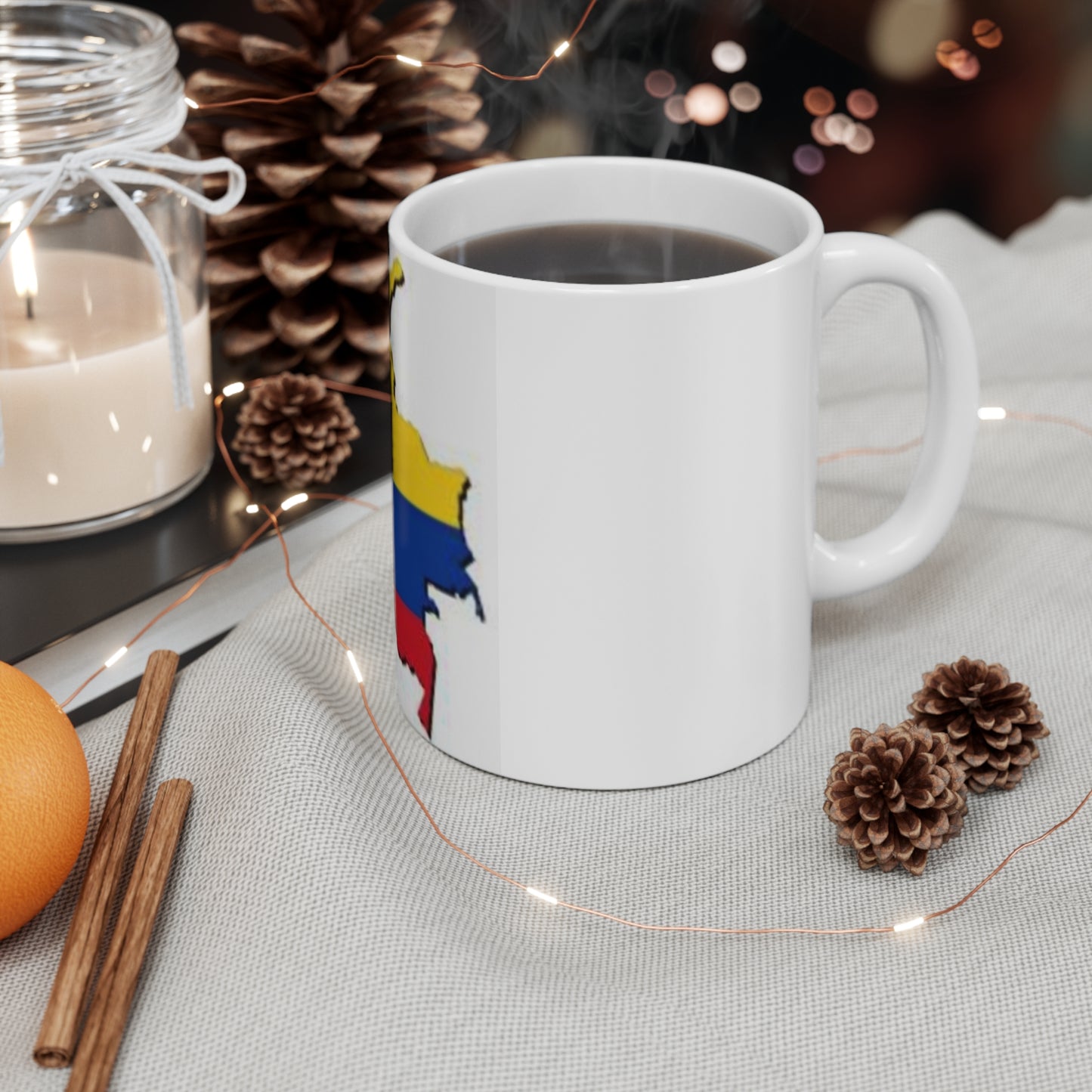 Mug 11oz -- Colombia flag and map