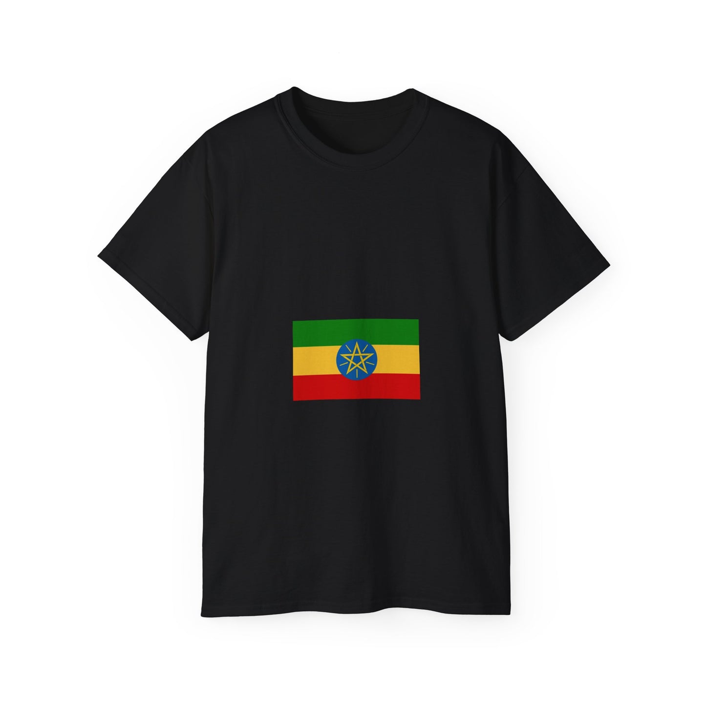 Unisex Ultra Cotton Tee -- Ethiopian Federal Flag Tshirt